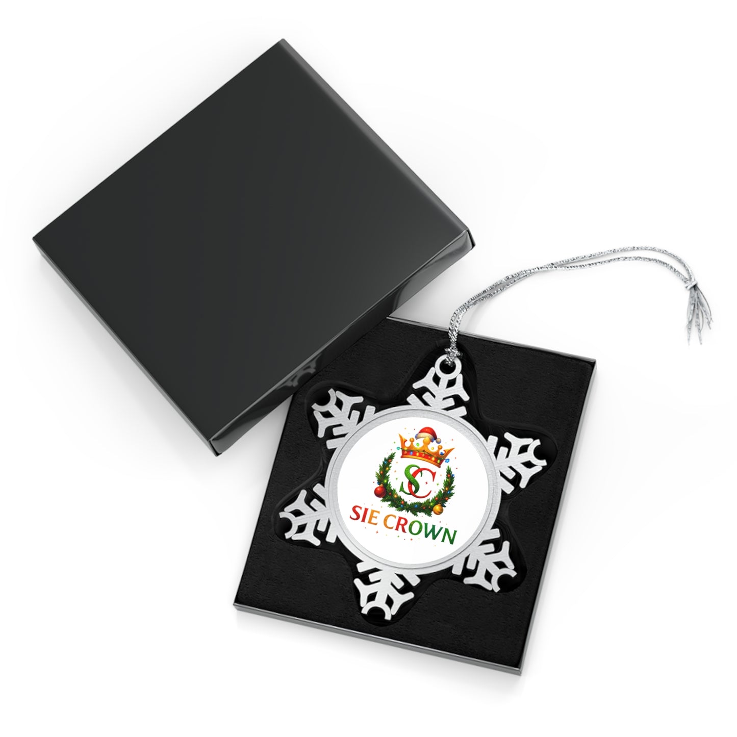 Holiday Pewter Snowflake Ornament - SIE CROWN