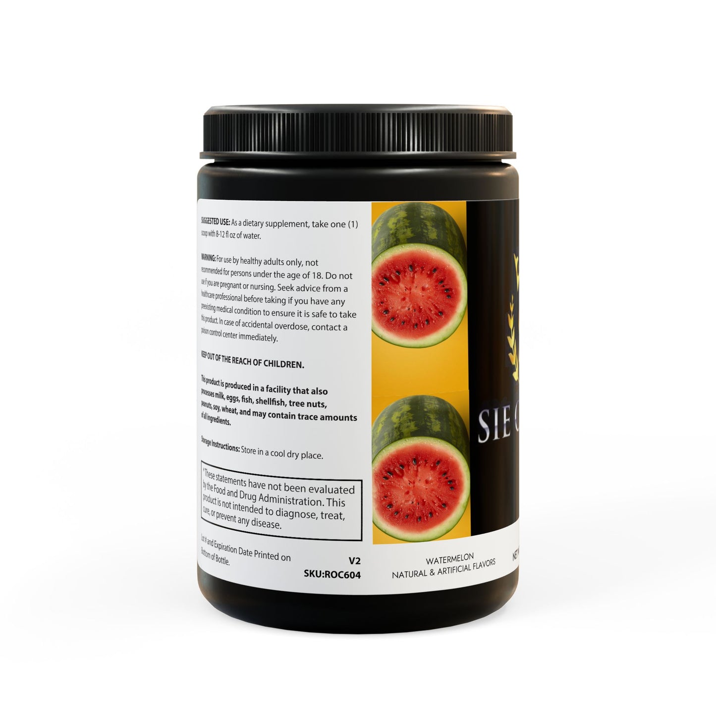 BCAA Supplement, Watermelon (325g, 11.46oz, 45 servings)