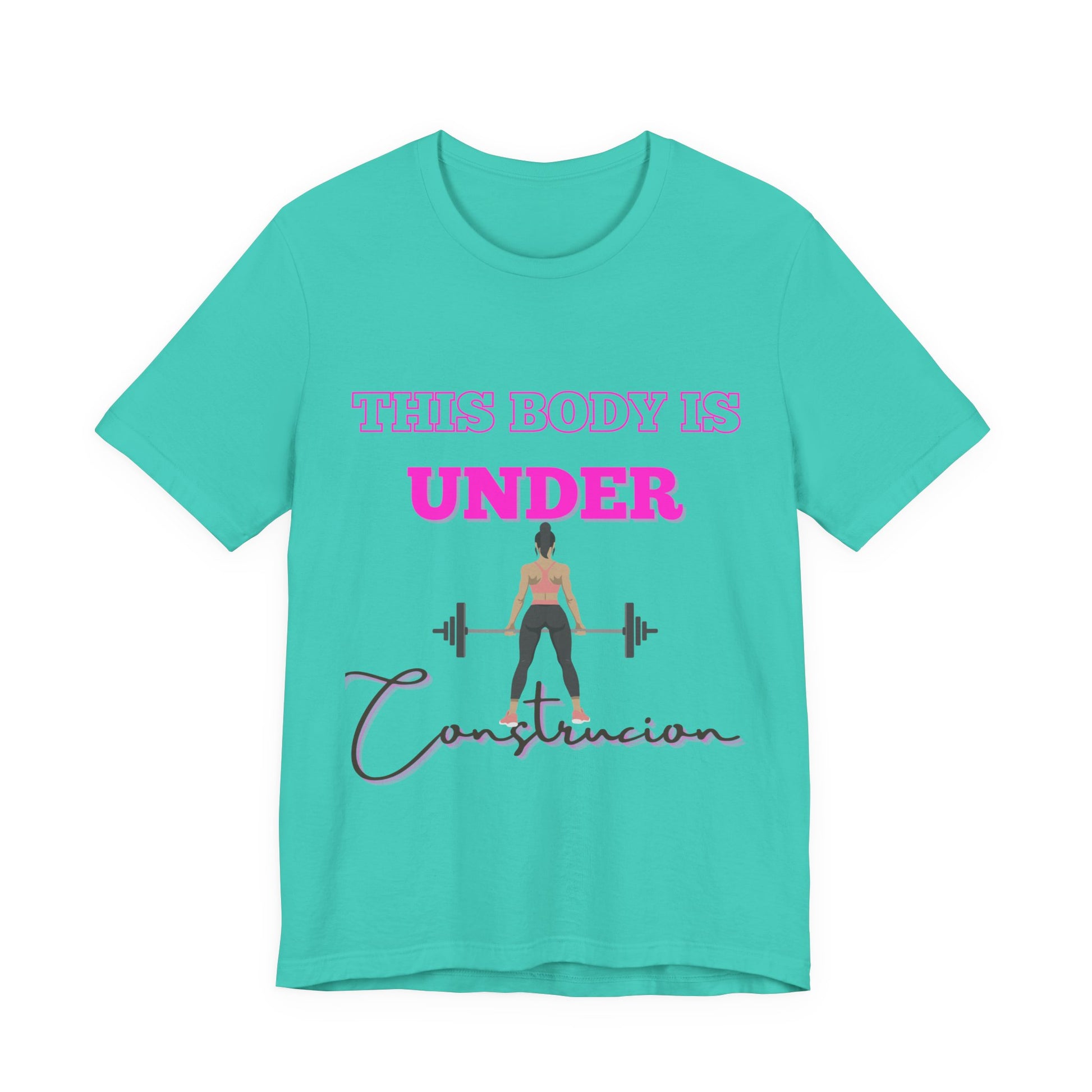 This Body is Under Construction Shirt, Gym Apparel, Workout Gift, Unisex Short Sleeve T-Shirt