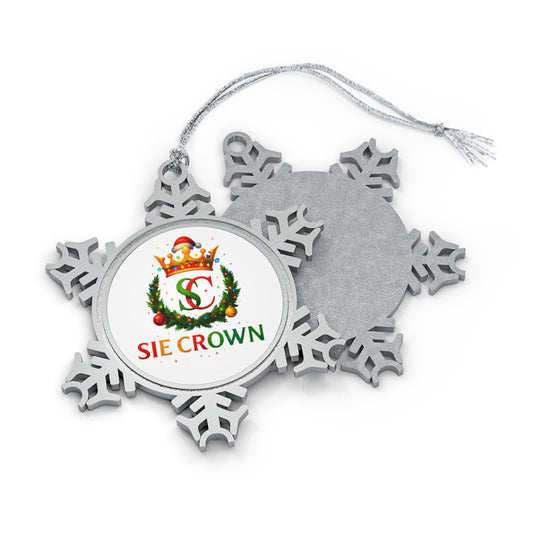 Holiday Pewter Snowflake Ornament - SIE CROWN